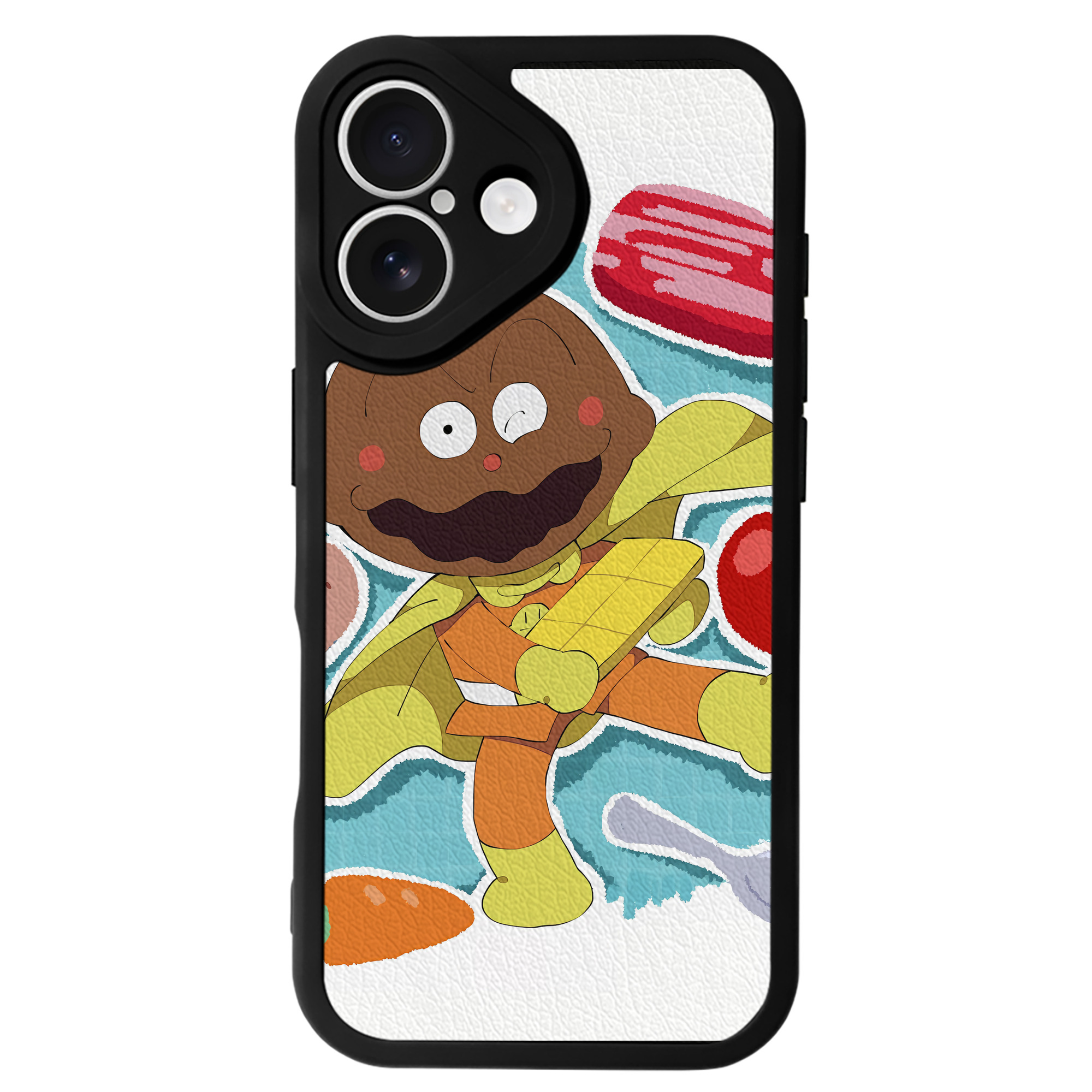 （画像用） アンパンマン Anpanman 【iPhone 16シリーズ対応】シリコンスマホケース（レザー調） 材質：シリコン